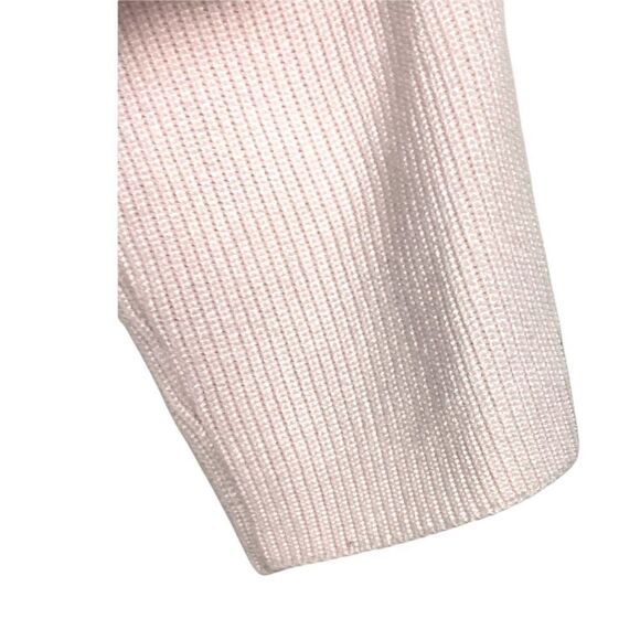 Chicos women's Pale Light Pink Open Front 3/4 Sleeve Knit Ribbed Cardigan US 0 - Picture 5 of 6